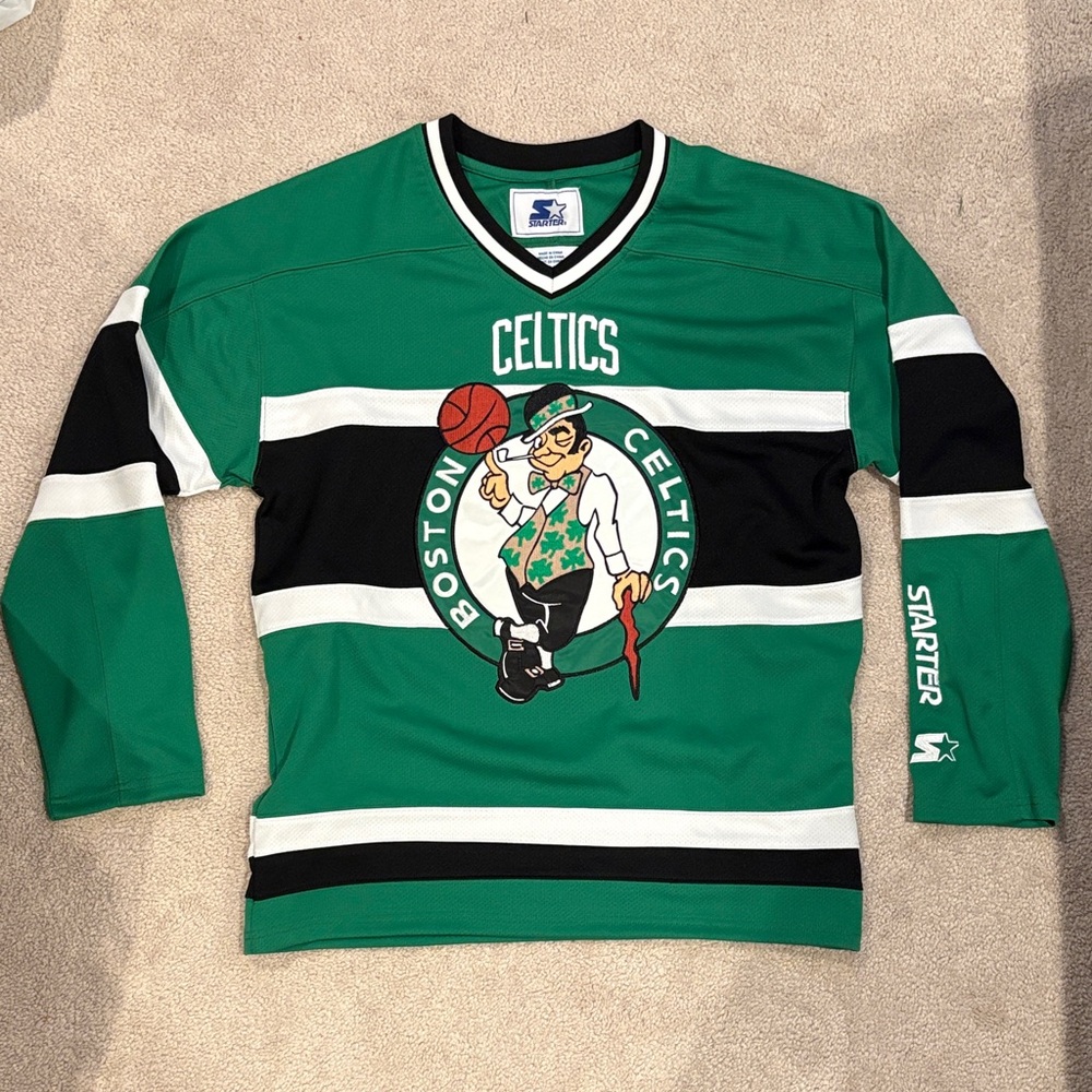 Boston Celtics Ultra Game Hockey Jersey Mens-S STITCHED NBA Black